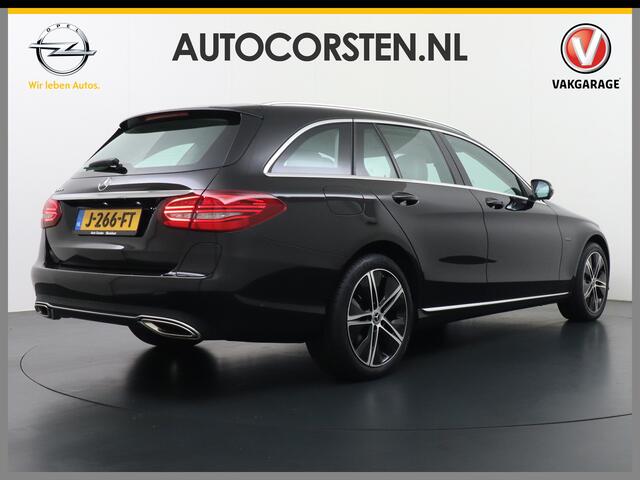Mercedes-Benz C-KLASSE Estate 300 e PHEV AUT-9 320pk 700Nm! AMG Leer+Verwarmd Apple Android Carplay Me-Connect Sportstoel (semi-)Auto-Pilot(Adaptive-Cruise/lane-Assist) Virtual-Cockpit LimitedGrootlichtassistent, adaptieve matrix-LED koplampen Navigatie full-map + HDD 360 Camer