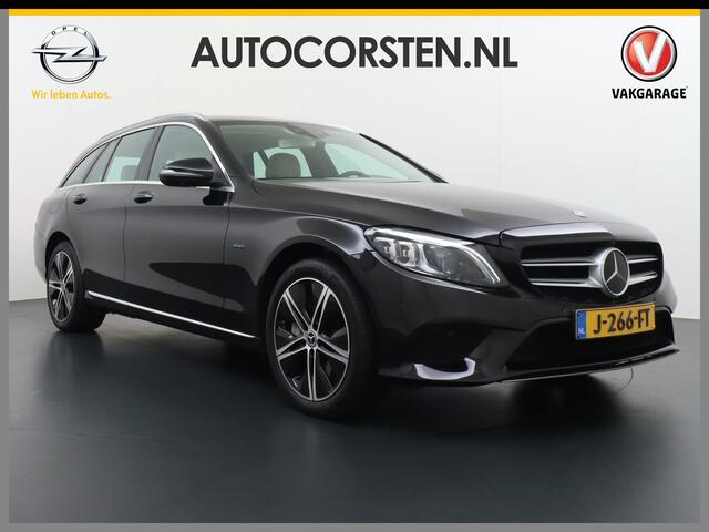 Mercedes-Benz C-KLASSE Estate 300 e PHEV AUT-9 320pk 700Nm! AMG Leer+Verwarmd Apple Android Carplay Me-Connect Sportstoel (semi-)Auto-Pilot(Adaptive-Cruise/lane-Assist) Virtual-Cockpit LimitedGrootlichtassistent, adaptieve matrix-LED koplampen Navigatie full-map + HDD 360 Camer