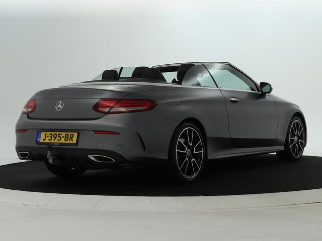 Mercedes-Benz C-KLASSE Cabrio 300 4MATIC Sport Edition matt grijs magno | 360° camera | Airscarf | Burmester | Stoelventilatie/- verwarming voor | Inclusief 24 maanden MB Certified garantie voor Europa.