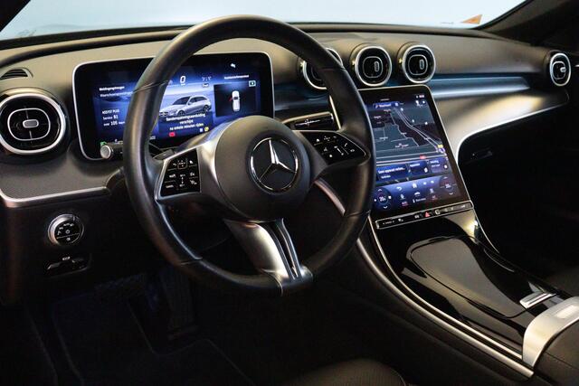 Mercedes-Benz C-KLASSE Estate 180 Luxury Line Automaat | NAVI | 360-CAMERA + PDC | LEER | ADAP CRUISE | AMBIENT-LIGHT |