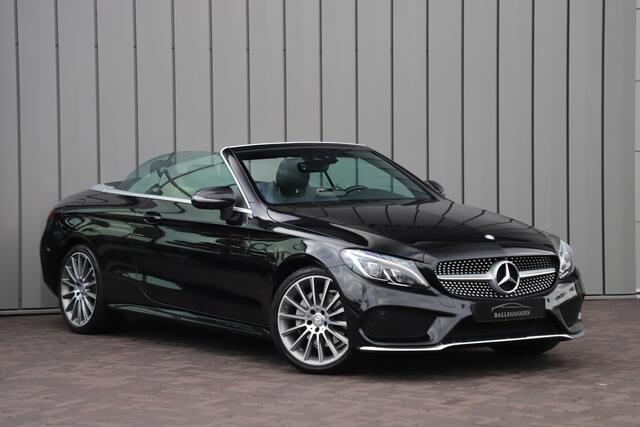 Mercedes-Benz C-KLASSE Cabrio 200 AMG Aut9 | 184PK | Memory | Burmester | Carbon | Sfeerverlichting | Air-scarf | ILS | 360 Camera | Stoelverwarming | 2016.