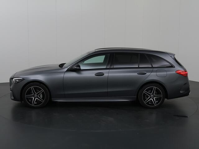 Mercedes-Benz C-KLASSE 300e Estate AMG Line | Panoramadak | Matgrijs | Night | Rijassistentiepakket | Sfeerverlichting |