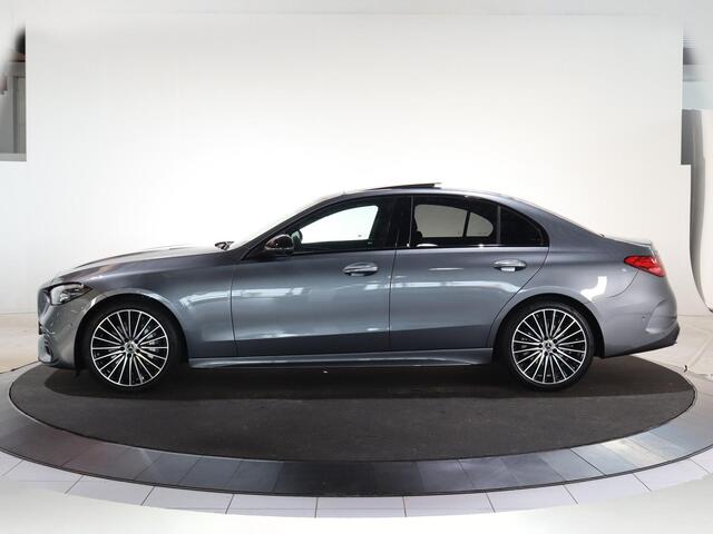 Mercedes-Benz C-KLASSE 180 Business Solution AMG | Night | Panoramadak | Trekhaak | Memory stoelen | Sfeerverlichting | Digital light | 19" Multispaaks |