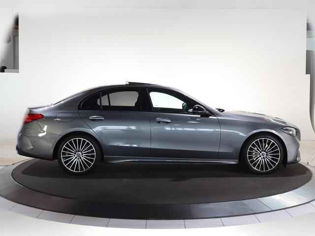 Mercedes-Benz C-KLASSE 180 Business Solution AMG | Night | Panoramadak | Trekhaak | Memory stoelen | Sfeerverlichting | Digital light | 19" Multispaaks |