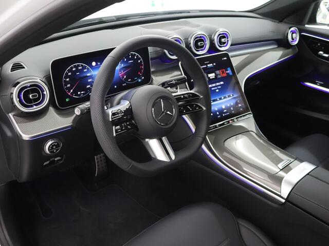 Mercedes-Benz C-KLASSE 180 Star Edition AMG LINE | Night pakket | Panorama schuifdak | 360 camera | Apple carplay | Dode Hoek | Memory stoelen | Digital Light | Antidiefstal pakket