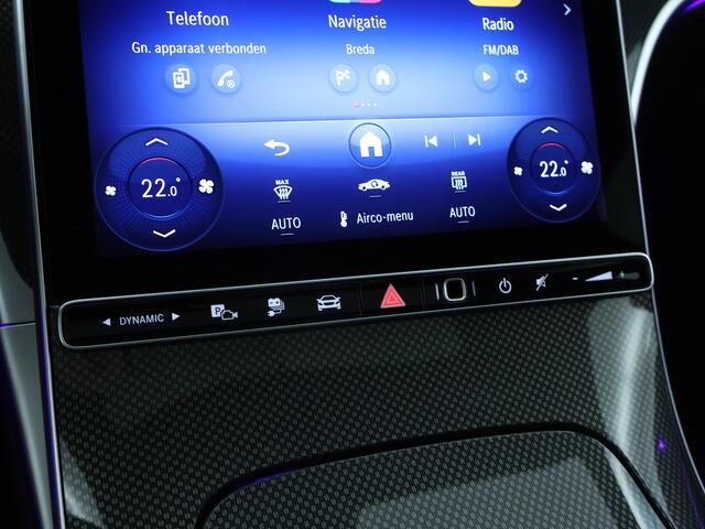 Mercedes-Benz C-KLASSE 300 e Business Solution AMG | Trekhaak | Panoramadak | Burmester Audio | Head Up | Dode Hoek Ass. | 360 gr Camera || Parkeerpakket met 360°-camera |