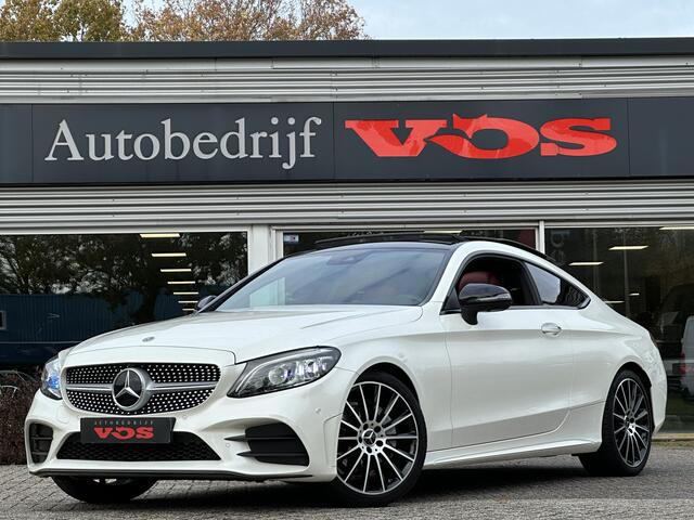 Mercedes-Benz C-KLASSE Coupé 180 AMG-Line | Luchtvering | Burmester | Panodak | 360 camera