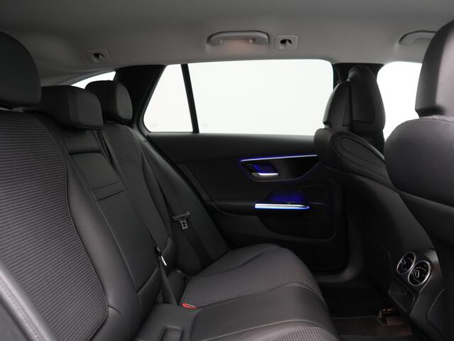 Mercedes-Benz C-KLASSE Estate 300 e Avantgarde NIEUW MODEL Plug In Hybrid 313pk Dealer O.H. PHEV | Trekhaak Af Fabriek | Adaptive Cruise | Camera | Sportstoelen Memory & Verwarmd | Sfeerverlichting | Apple Carplay | Navigatie | Keyless | Blis | Virtual | Stuur Verwarmd | DAB |