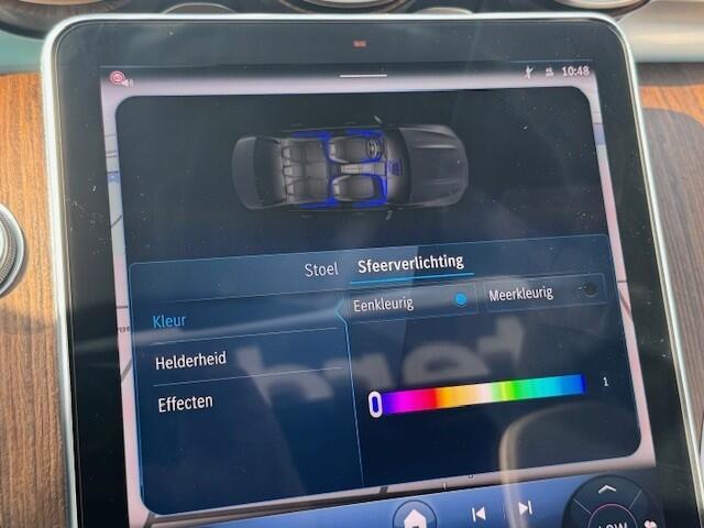 Mercedes-Benz C-KLASSE 300 e AMG Line I Panorama dak I Distronic + I 360° camera I Burmester I Head-up I Digital Light I Memory I Sfeerverlichting I I Stoelverwarming I Comfort onderstel I Thermotronic I MBUX I Keyless GO l