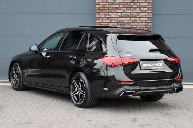 Mercedes-Benz C-KLASSE Estate 300 e AMG Line Aut9 | Panoramadak | Distronic | Trekhaak | Burmester | Memory | Verwarmd Stuurwiel | Digital Light | HUD | Augmented Reality |