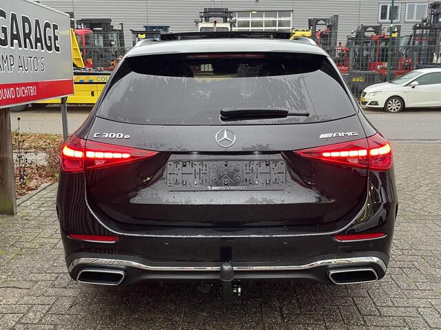 Mercedes-Benz C-KLASSE Estate 300 e AMG Line 18"/Panoramadak/Laser LED/Trekhaak/Stoelverwarming + memory l + r/Adaptieve cruise/Sfeerverlichting premium/Elektrische klep/Apple Carplay & Android Auto