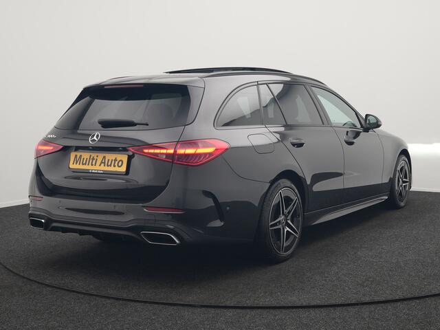 Mercedes-Benz C-KLASSE Estate 300 e AMG Line Plug In Hybrid 313pk Dealer O.H. PHEV | Panodak | Camera | Lederen Sportstoelen Memory & Verwarmd | Apple Carplay | Sfeerverlichting | Navigatie | Cruise Control | DAB |