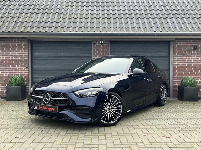 Mercedes-Benz C-KLASSE 200 AMG Line Pano Burmester Trekhaak Leder 19 Org NL
