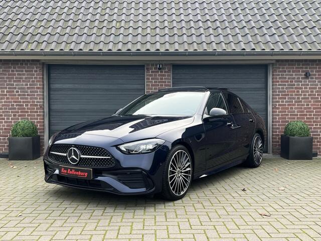 Mercedes-Benz C-KLASSE 200 AMG Line Pano Burmester Trekhaak Leder 19 Org NL