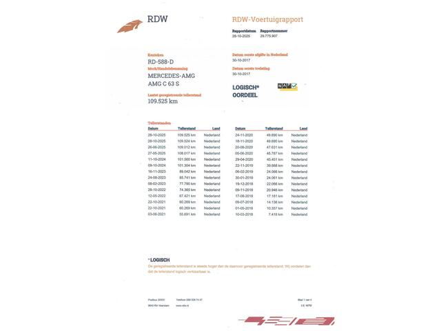 Mercedes-Benz C-KLASSE Coupé AMG 63 S Orig. NL|Dealeronderhouden|Panoramadak|Burmester|Schaalstoelen|360 Camera|ACC|Sportuitlaat|Carbon in-/exterieur|HUD|Keyless