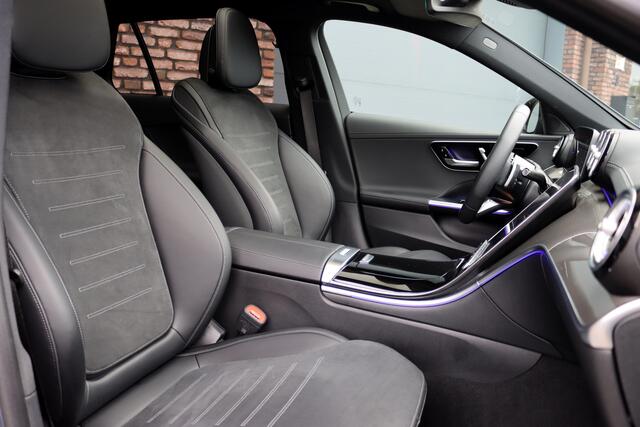 Mercedes-Benz C-KLASSE Estate 300 e AMG Line | Distronic | Panoramadak | Memory | Camera | Trekhaak | High Perf. LED | Nightpakket | Sfeerverlichting Premium | Stoelverwarming | Dodehoekassistent |