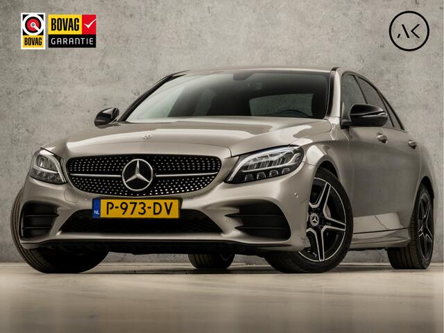 Mercedes-Benz C-KLASSE 200 AMG Sport 184Pk Automaat (GROOT NAVI, CAMERA, GETINT GLAS, BRUIN LEDER, ELEK SPORTSTOELEN, STOELVERWARMING, ZWART HEMEL, GETINT GLAS, NIEUWSTAAT)