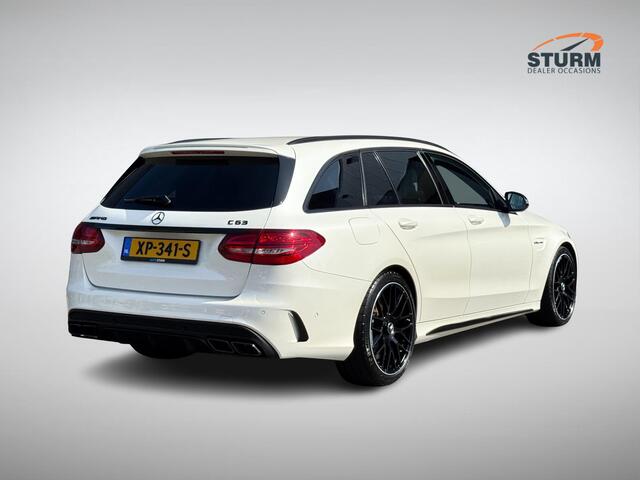 Mercedes-Benz C-KLASSE Estate AMG 63 | Burmester | Geheugenstoelen | Sportuitlaat | Designo Kleur | Kruisspaak Velgen | Adapt. Cruise Control | Alcantara Stuurwiel | Rijklaarprijs!