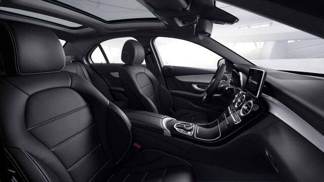 Mercedes-Benz C-KLASSE 180 Business Solution | AMG | Panoramadak | Lederen bekleding | Achteruitrijcamera | High Performance koplampen | Navigatie |