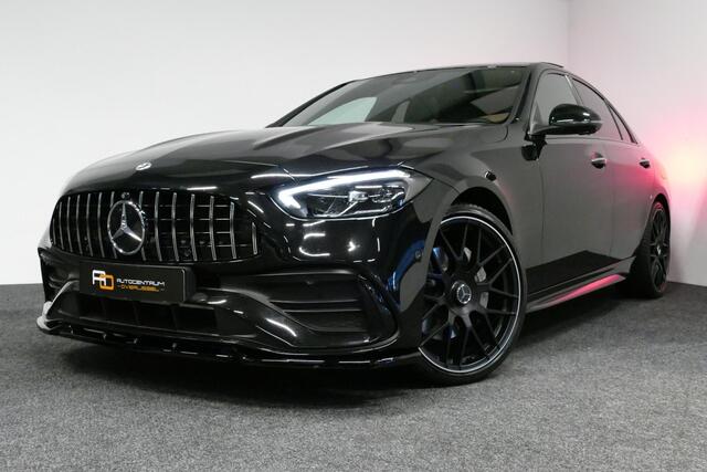 Mercedes-Benz C-KLASSE 300 e AMG Line / C63s AMG Diffuser / Panamericana Grill / Panoramadak / Elektr. verstelbare voorstoelen + memory / Head-up Display / Ambienteverlichting Premium / Stoelverwarming / Apple Carplay - Android Auto / Rondomzichtcamera / 20'' LMV / LED High Per