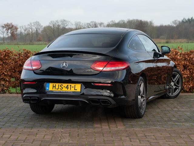 Mercedes-Benz C-KLASSE Coupé AMG 43 4MATIC 367pk | Panodak | Volleder Designo | Comand Online | Elek achterklep | Adap onderstel | Sportuitlaatsysteem | LaneAssist | Stuurhulp | Stoelverw |  Etc..