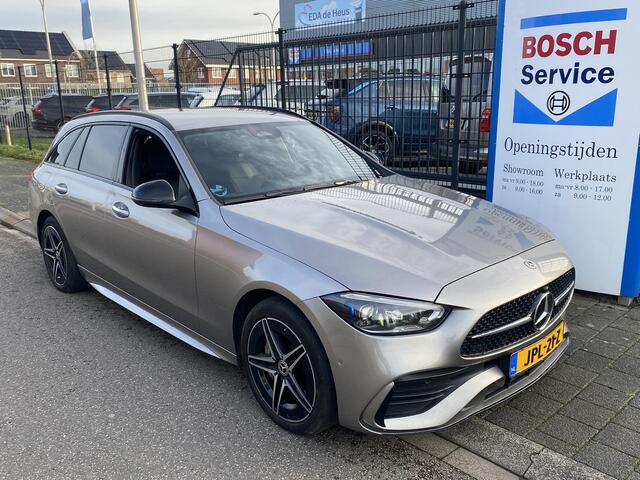 Mercedes-Benz C-KLASSE Estate 300 e 4MATIC AMG Line met o.a. laser LED, HUD, sfeer, trekh., stoel-/stuurverwarming, etc.