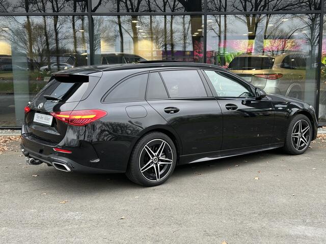 Mercedes-Benz C-KLASSE 300e AMG Estate // Trekhaak // Panoramadak // Distronic // 360 Camera // Memory // Sfeerverlichting