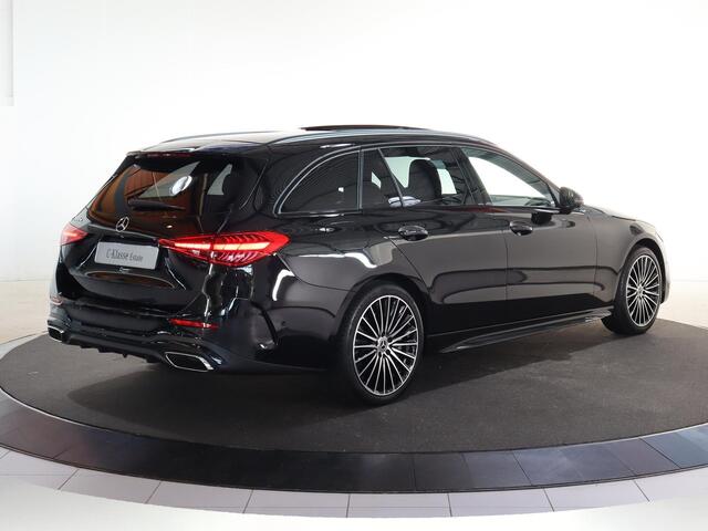 Mercedes-Benz C-KLASSE Estate 300e Business Solution AMG | Panoramaschuifdak | Rijassistentiepakket Plus | Trekhaak | Burmester | DIGITAL LIGHT | Night