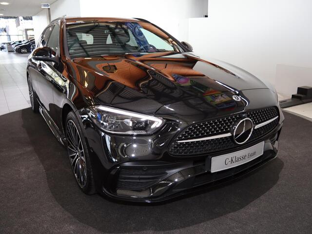 Mercedes-Benz C-KLASSE Estate 300e Business Solution AMG | Panoramaschuifdak | Rijassistentiepakket Plus | Trekhaak | Burmester | DIGITAL LIGHT | Night
