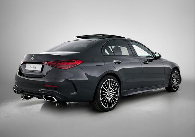 Mercedes-Benz C-KLASSE 300 e Business Solution AMG | Trekhaak | Nightpakket | Winterpakket | Middenconsole metaalstructuur | Comfortpakket Plus | Smartphone-integratie | 360° camera | Memorypakket |