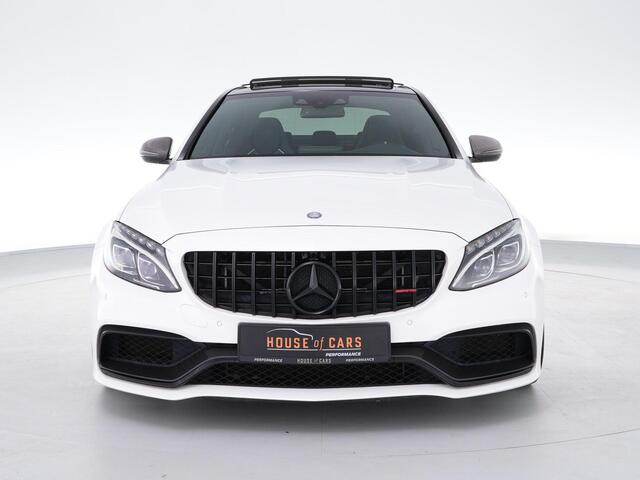 Mercedes-Benz C-KLASSE C63S AMG 510pk |carbon exterieur|pano|schaalstoelen|Burmester|memory|HUD|camera|elek. achterklep|interieur parfum|DAB|19"|