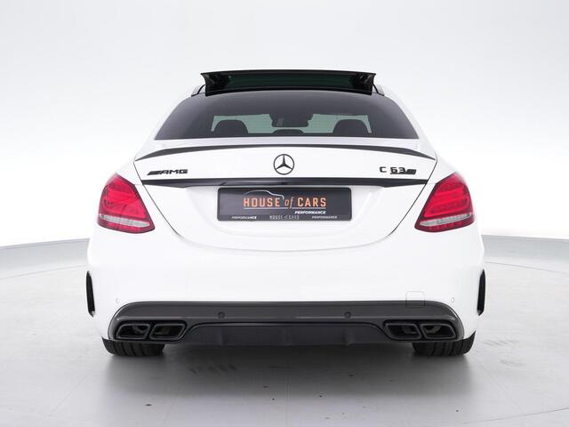 Mercedes-Benz C-KLASSE C63S AMG 510pk |carbon exterieur|pano|schaalstoelen|Burmester|memory|HUD|camera|elek. achterklep|interieur parfum|DAB|19"|