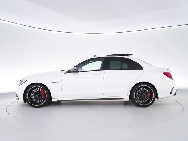 Mercedes-Benz C-KLASSE C63S AMG 510pk |carbon exterieur|pano|schaalstoelen|Burmester|memory|HUD|camera|elek. achterklep|interieur parfum|DAB|19"|