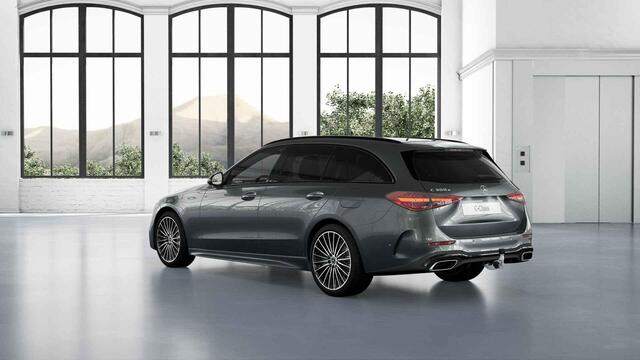 Mercedes-Benz C-KLASSE Estate 300e Business Solution AMG | Panoramaschuifdak | Burmester | Rijassistentiepakket | DIGITAL LIGHT | Trekhaak |