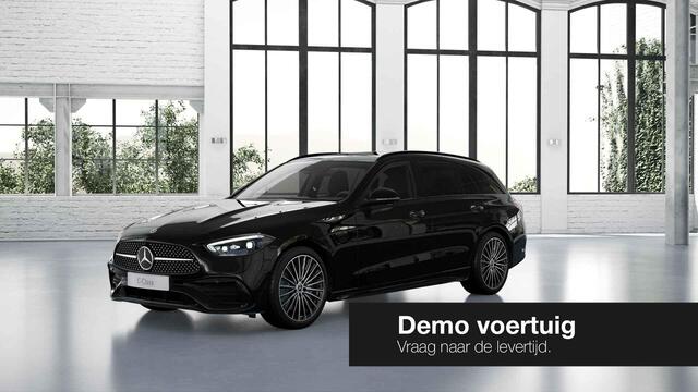 Mercedes-Benz C-KLASSE Estate 300e Business Solution AMG | Panoramadak | Elek. Uitklapbare Trekhaak | Burmester | Rijassistentiepakket Plus | Digital Light | Nightpakket | Apple Carplay/Android Auto |