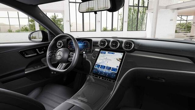 Mercedes-Benz C-KLASSE Estate 300e Business Solution AMG | Panoramadak | Elek. Uitklapbare Trekhaak | Burmester | Rijassistentiepakket Plus | Digital Light | Nightpakket | Apple Carplay/Android Auto |