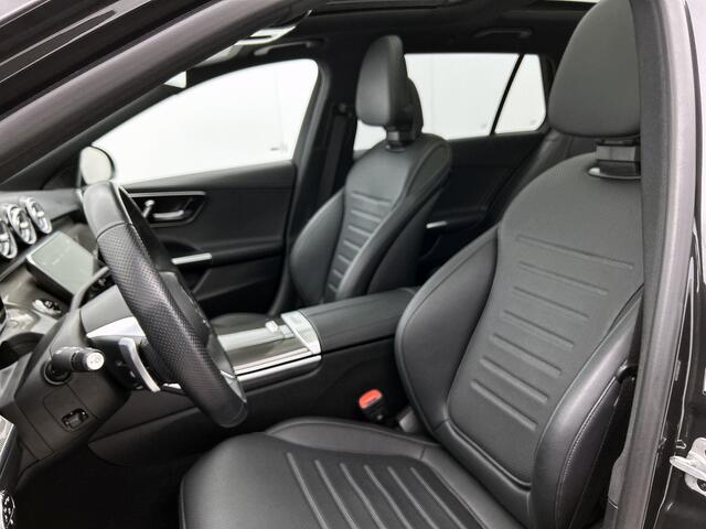 Mercedes-Benz C-KLASSE Estate 300 e Star Edition LIMITED AMG | Night Pakket | Panorama Schuif-Kanteldak | Distronic | Apple CarPlay | Sfeerverlichting | Memory voorstoelen. Inclusief 24 maanden MB Certified garantie voor Europa.