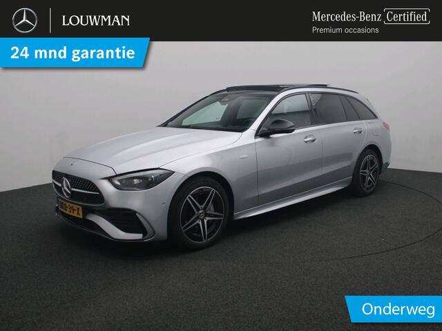 Mercedes-Benz C-KLASSE Estate 300 e AMG Nightpakket | Panoramadak | Distronic | Burmester® | 360°-camera | Alarm | Head UP | Dode Hoek Ass | Inclusief 24 maanden Mercedes-Benz Certified garantie voor Europa.
