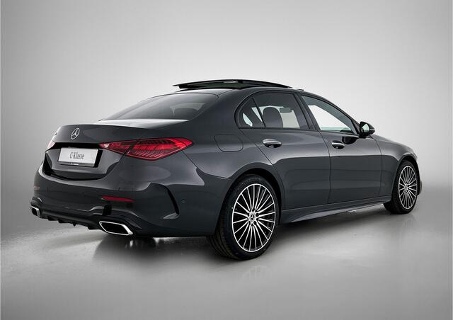 Mercedes-Benz C-KLASSE 300 e Business Solution AMG | Trekhaak | Nightpakket | Middenconsole metaalstructuur | Comfortpakket Plus | Panoramaschuifdak | 360° camera | Smartphone-integratie | Memorypakket |
