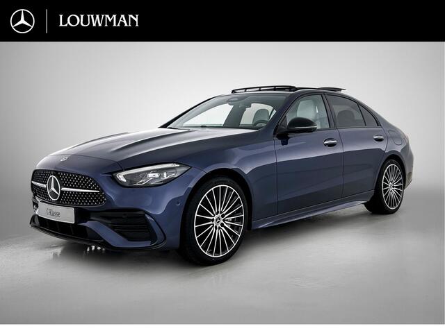 Mercedes-Benz C-KLASSE 300 e Business Solution AMG | Burmester® 3D sound system | Trekhaak | Middenconsole metaalstructuur | Comfortpakket Plus | Nightpakket | Memorypakket | 360°-camera | Panoramaschuifdak |