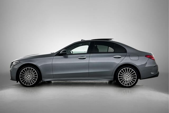 Mercedes-Benz C-KLASSE 300 e Business Solution AMG | Premium Plus | Trekhaak | Middenconsole metaalstructuur | Nightpakket | Head-up display | Digital Light | Augmented Reality navigatie | 360°-camera | Burmester® 3D sound system |