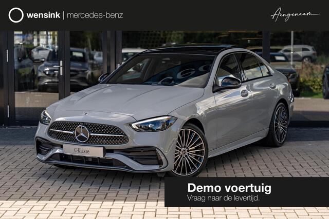 Mercedes-Benz C-KLASSE 300e Business Solution AMG | Night | Panoramaschuifdak | 360°-camera | DIGITAL LIGHT | Sfeerverlichting | 19" multispaaks AMG velgen |