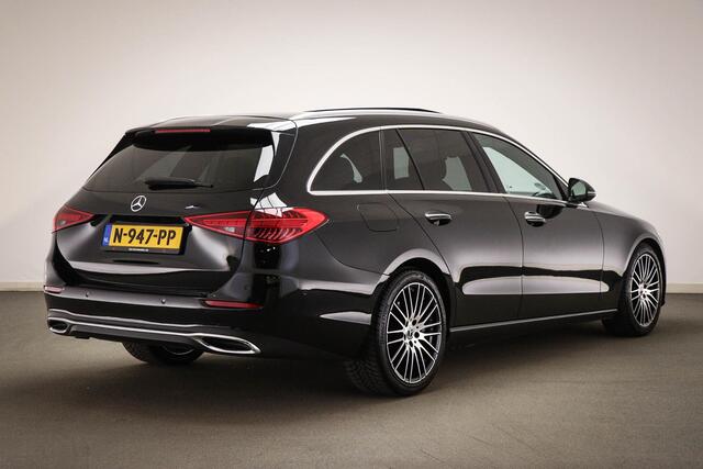 Mercedes-Benz C-KLASSE Estate 200 Launch Edition Luxury Line | PANORAMADAK | HOUTAFWERKING | DAB | CAMERA | 18"