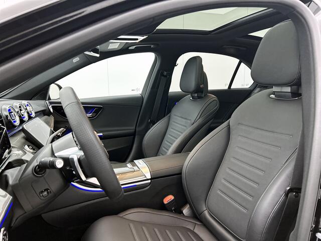 Mercedes-Benz C-KLASSE 300 e Business Solution AMG | Comfortpakket Plus | Winter pakket | Nightpakket | Middenconsole metaalstructuur | Trekhaak | Memorypakket | 360°-camera | Panoramaschuifdak |