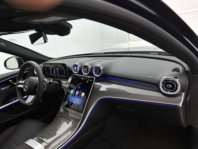 Mercedes-Benz C-KLASSE 300 e Business Solution AMG | Comfortpakket Plus | Winter pakket | Nightpakket | Middenconsole metaalstructuur | Trekhaak | Memorypakket | 360°-camera | Panoramaschuifdak |