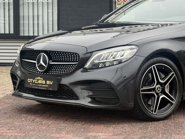 Mercedes-Benz C-KLASSE Coupé 200 AMG Line night pakket 184 pk pano navi climate ctr cruise ctr camera Burmester Keyl-go leder lmv 18 inch dealer onderhouden