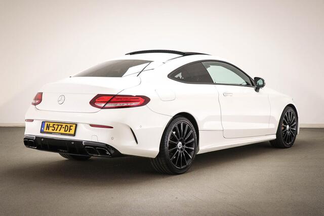 Mercedes-Benz C-KLASSE Coupé 200 AMG-Line Premium Plus Pack | SPOOR PACK | PANORAMADAK | HEAD UP | DAB | APPLE | 360 CAMERA | 19"