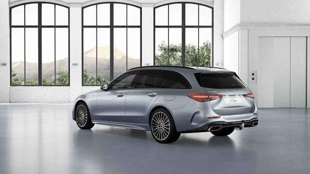 Mercedes-Benz C-KLASSE Estate 300e Business Solution AMG | Panoramaschuifdak | Burmester | Rijassistentiepakket | DIGITAL LIGHT | Trekhaak |