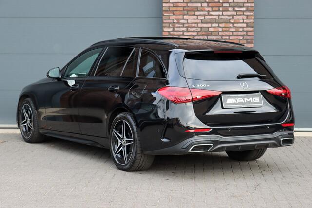 Mercedes-Benz C-KLASSE Estate 300 e AMG Line | Distronic+ | Panoramadak | Memory | Stoelverwarming/-ventilatie | Verwarmd Stuurwiel | HUD | Leder | Digital Light | Surround Camera |