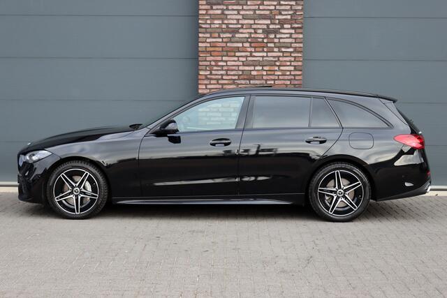 Mercedes-Benz C-KLASSE Estate 300 e AMG Line | Distronic+ | Panoramadak | Memory | Stoelverwarming/-ventilatie | Verwarmd Stuurwiel | HUD | Leder | Digital Light | Surround Camera |